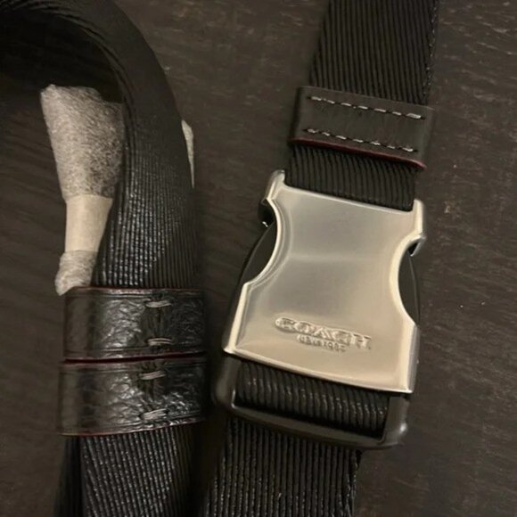 Coach Black Jacquard Crossbody, NWT - Picture 3 of 6